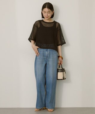 AMERICAN HOLIC メッシュボックスTシャツ Black