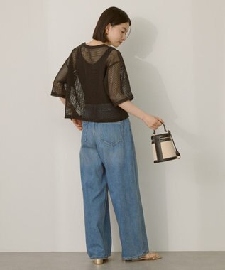 AMERICAN HOLIC メッシュボックスTシャツ Black