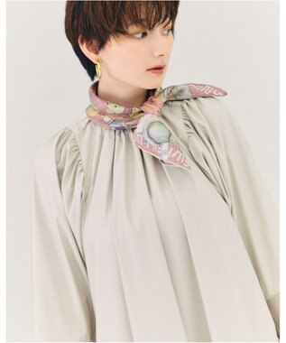 MOONBAT SWASH LONDON 大判シルクツイルスカーフ Trifle 68×68cm 日本製 ピンク