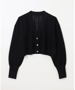 GRACE CONTINENTAL シアーカノコニットカーディガン ブラック