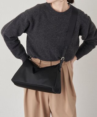 russet ナイロンジャガード2WAYショルダーバッグ(SF-274) Black