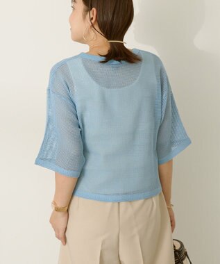 AMERICAN HOLIC メッシュボックスTシャツ Light Blue