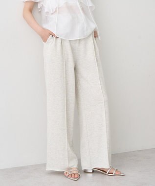 earth music&ecology センターシームタックスウェットパンツ Oatmeal