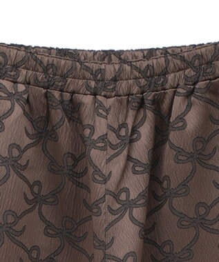 Green Parks ・ＳＵＧＡＲ　ＳＰＯＯＮ　リボンジャカードパンツ Brown