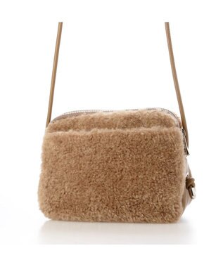 UNBILLION カシュカシュ cachecache / フェイクボアミニショルダー ベージュ