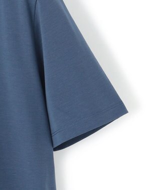 J.PRESS MEN シルクのような光沢感の上品Tシャツ【UVカット / 接触冷感 / 吸水速乾】【J.PRESS PREMIUM JERSEY】ポンチクルーネック Tシャツ ブルー系