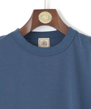 J.PRESS MEN シルクのような光沢感の上品Tシャツ【UVカット / 接触冷感 / 吸水速乾】【J.PRESS PREMIUM JERSEY】ポンチクルーネック Tシャツ ブルー系