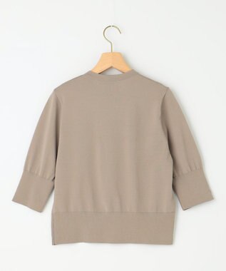 組曲 【洗える・6色展開】CANDYボタン 半袖カーディガン トープ系