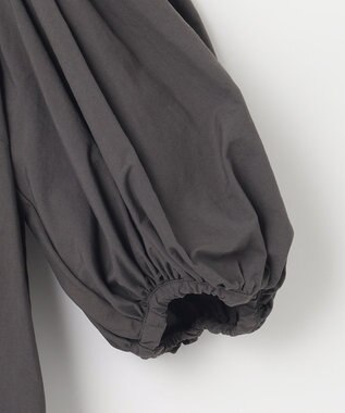 NAVE 【Nave　撥水機能・UVカット・透湿・接触冷感】ナイロンワッシャー ブラウス グレー系