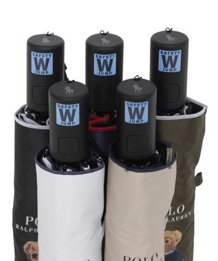 MOONBAT 【遮光率100％/遮熱/UV/自動開閉】POLO RALPH LAUREN（ポロ ラルフローレン）晴雨兼用日傘  ポロベア 折りたたみ傘 ユニセックス ベージュ