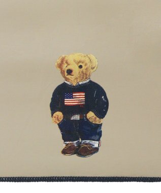 MOONBAT 【遮光率100％/遮熱/UV/自動開閉】POLO RALPH LAUREN（ポロ ラルフローレン）晴雨兼用日傘  ポロベア 折りたたみ傘 ユニセックス ベージュ