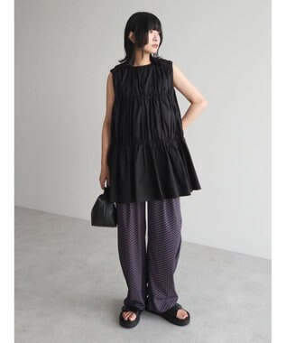 Green Parks ・ＥＬＥＮＣＡＲＥ　ＤＵＥ　ティアードノースリチュニック Black