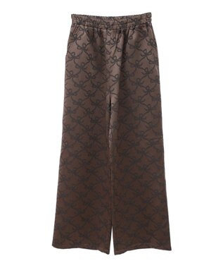 Green Parks ・ＳＵＧＡＲ　ＳＰＯＯＮ　リボンジャカードパンツ Brown