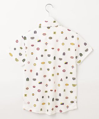 23区GOLF 【WOMEN】【UVケア/吸水速乾】マルチステッカープリント ポロシャツ ホワイト系5