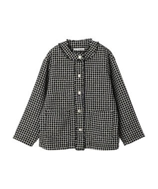 Green Parks ・ＥＬＥＮＣＡＲＥ　ＤＵＥ　ツィードノーカラージャケット Black