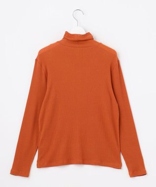 J.PRESS LADIES 【レイヤードスタイルに・WEB限定カラーあり】カシミヤシルク シアーリブ タートル カットソー 【WEB限定】テラコッタ系