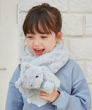 ANY KIDS アニマルもふもふマフラー ネコ