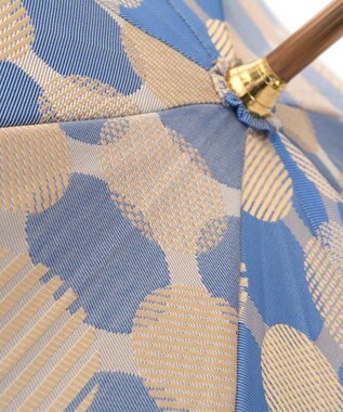槇田商店 ノルディック ドットコラージュ ブルー 長傘 ブルー