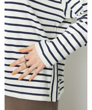 CRAFT STANDARD BOUTIQUE ボーダーサイドスリットプルオーバー Border Ivory