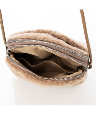 UNBILLION カシュカシュ cachecache / フェイクボアミニショルダー ベージュ