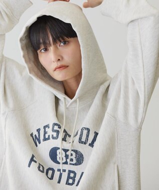 AMERICAN HOLIC ＦＯＯＴＢＡＬＬ　フーディーＢＩＧスウェット Oatmeal