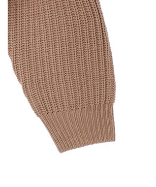 earth music&ecology ツイストデザインニット Pink Beige