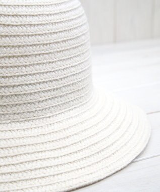 石田製帽 エコリウール混 丸ダウンクロッシェ オフ