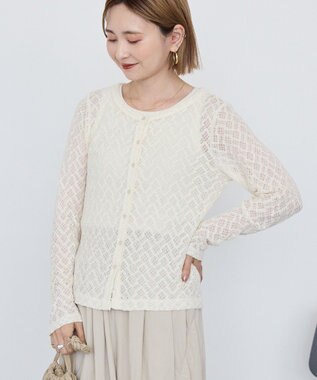 AMERICAN HOLIC レースカーディガン Ivory