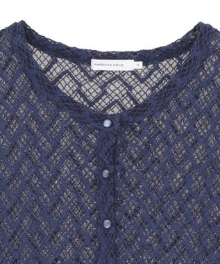 AMERICAN HOLIC レースカーディガン Navy