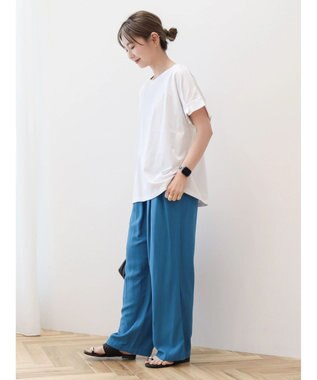 AMERICAN HOLIC 接触冷感袖タックカットプルオーバー Off White