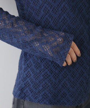 AMERICAN HOLIC レースカーディガン Navy