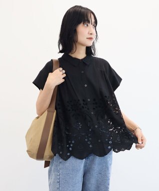 Green Parks キャンバスコンビワンハンドルショルダー Beige
