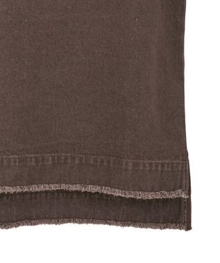 Green Parks フリンジ付きデニムベスト Brown