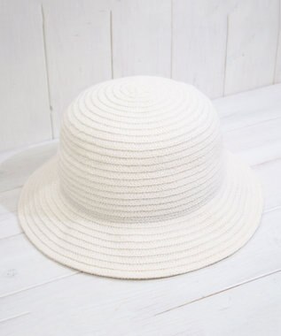 石田製帽 エコリウール混 丸ダウンクロッシェ オフ