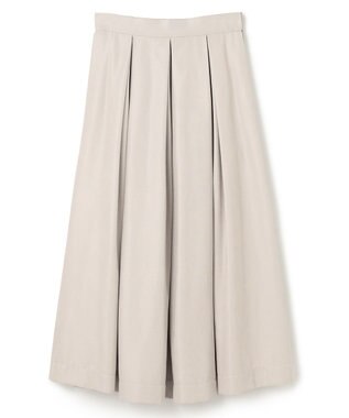 ANY 【ウエストゴム】ベロアタッチタックスカート アイボリー