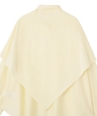 CRAFT STANDARD BOUTIQUE 【2点SET】スカーフ付きシアーストライプシャツ Stripe Yellow