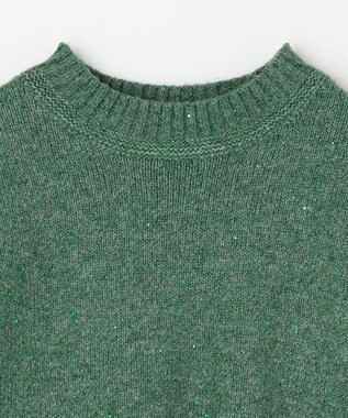 ANY スパンコールニット グリーン