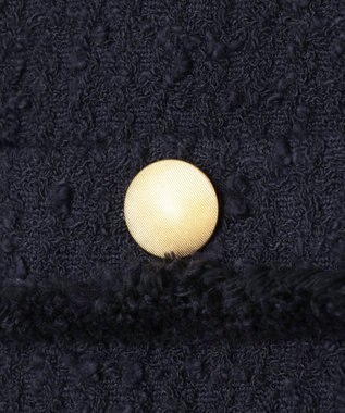 23区 S スラブファンシーツイード ジャケット ネイビー系