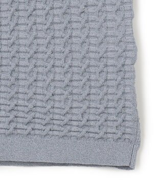 JOSEPH HOMME ドライコットンリンクス　半袖クルーネックニット スカイブルー系