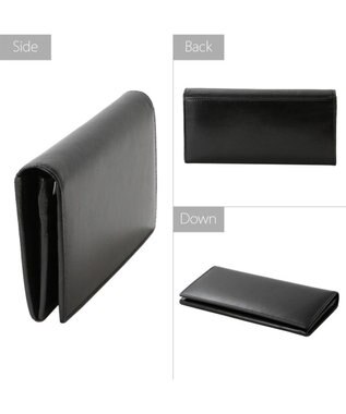 UNBILLION Otias バッファローレザーカブセ長財布 ブラック