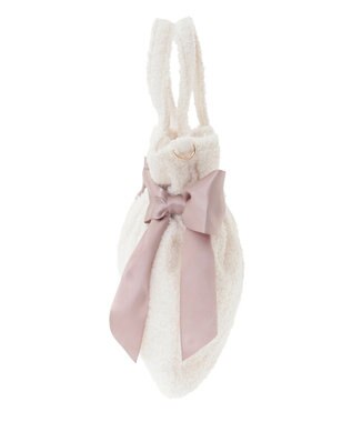 Maison de FLEUR ボアダブルリボン2Wayトートバッグ Ivory
