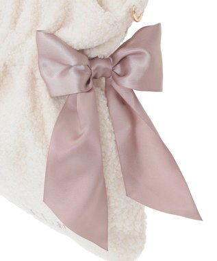 Maison de FLEUR ボアダブルリボン2Wayトートバッグ Ivory