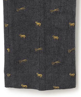 J.PRESS MEN エンブロイダリーストレッチコーデュロイパンツ グレー系