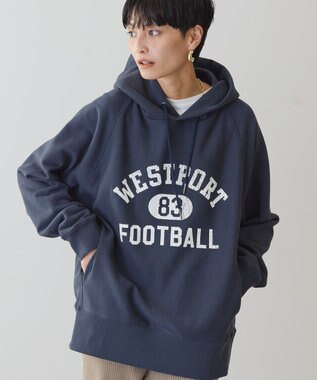 AMERICAN HOLIC ＦＯＯＴＢＡＬＬ　フーディーＢＩＧスウェット Charcoal Gray
