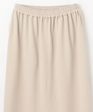 ANY L 【ウエストゴム】カットジョーゼットタイトスカート サンドベージュ