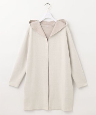 ANY SIS 【2WAY】リバーシブルフーディー アウター ライトベージュ×アイボリー