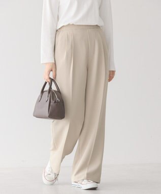 AMERICAN HOLIC 美・美・美Ｗクロスストレッチスラックスパンツ Beige