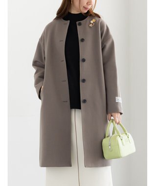 Te chichi ウールメルトンノーカラーロングコート《2025winter catalog item》