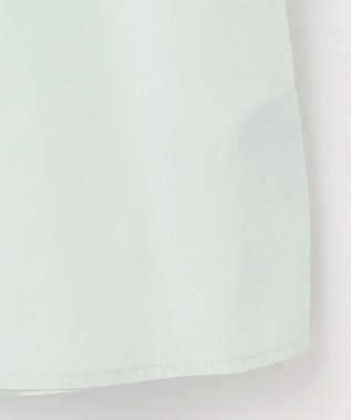 自由区 【洗える】テンセルコットンエンブロイダリープルオーバー ブラウス サックス