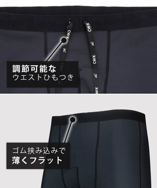 CW-X 【MEN】　スポーツタイツ エキスパートモデル　股関節・ひざサポート　ひざの負荷を軽減　前開き　ロング　/ワコール　HXO419 ブラック